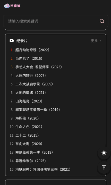 網(wǎng)盤姬搜索引擎截圖
