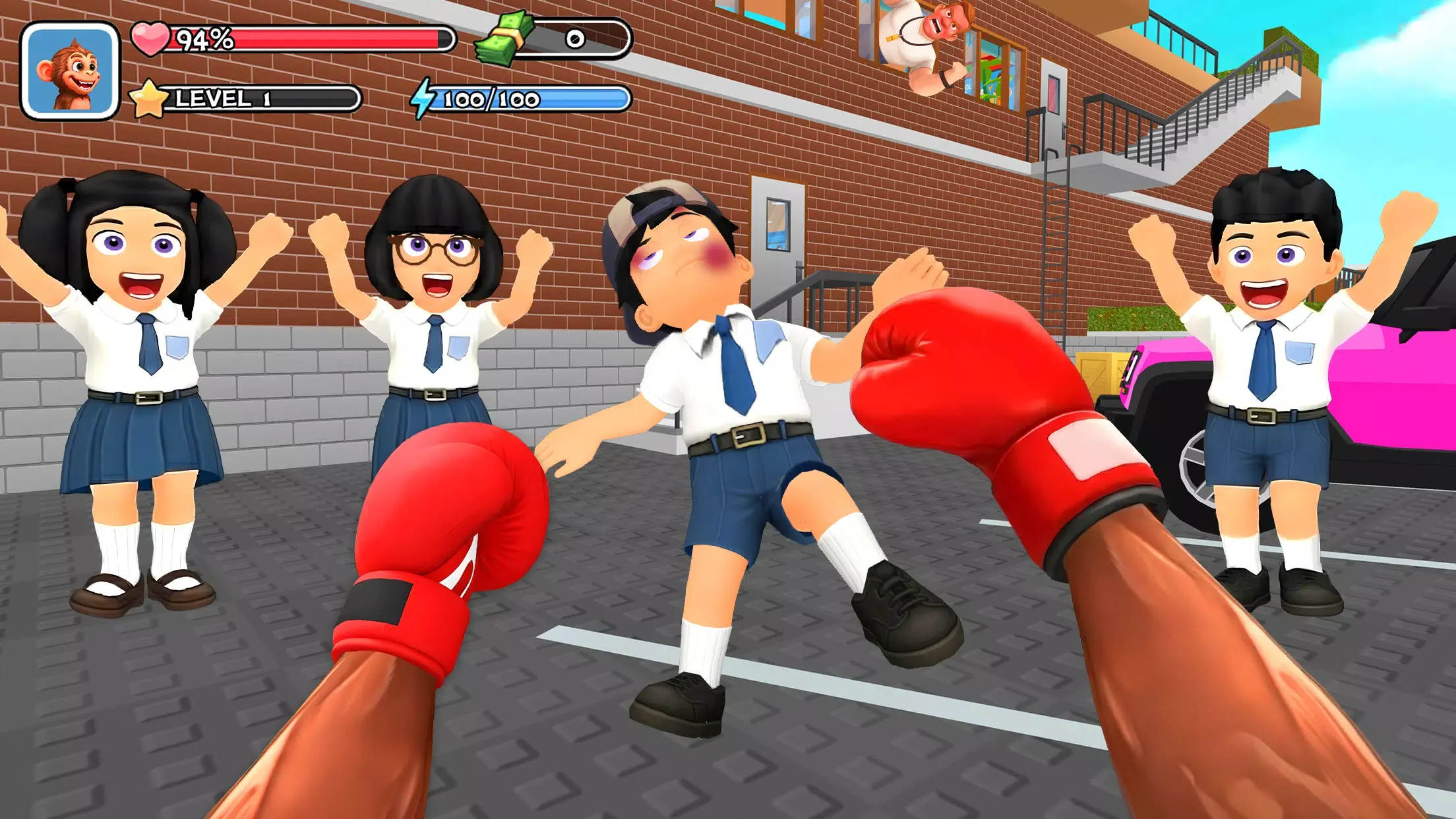 猴子學(xué)生校園惡作劇截圖