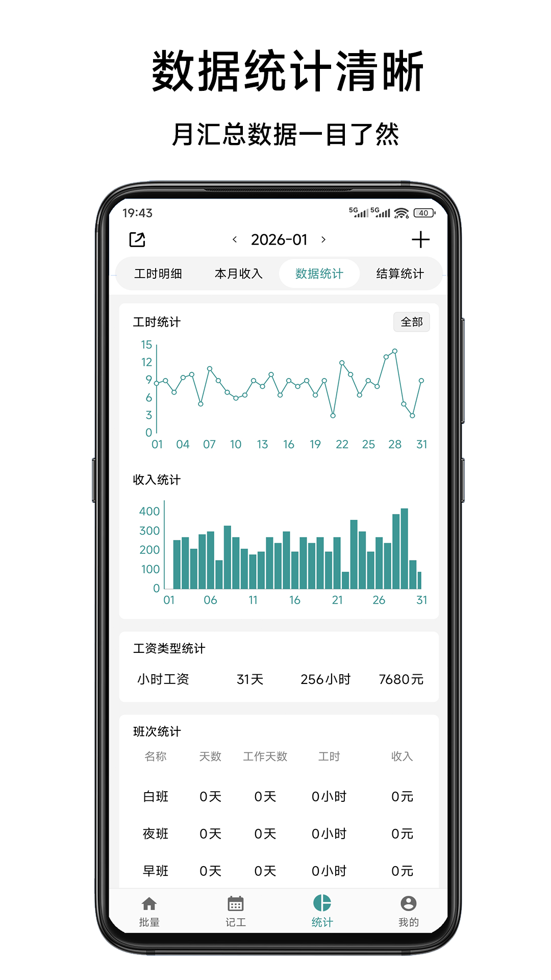 簡約記工時截圖