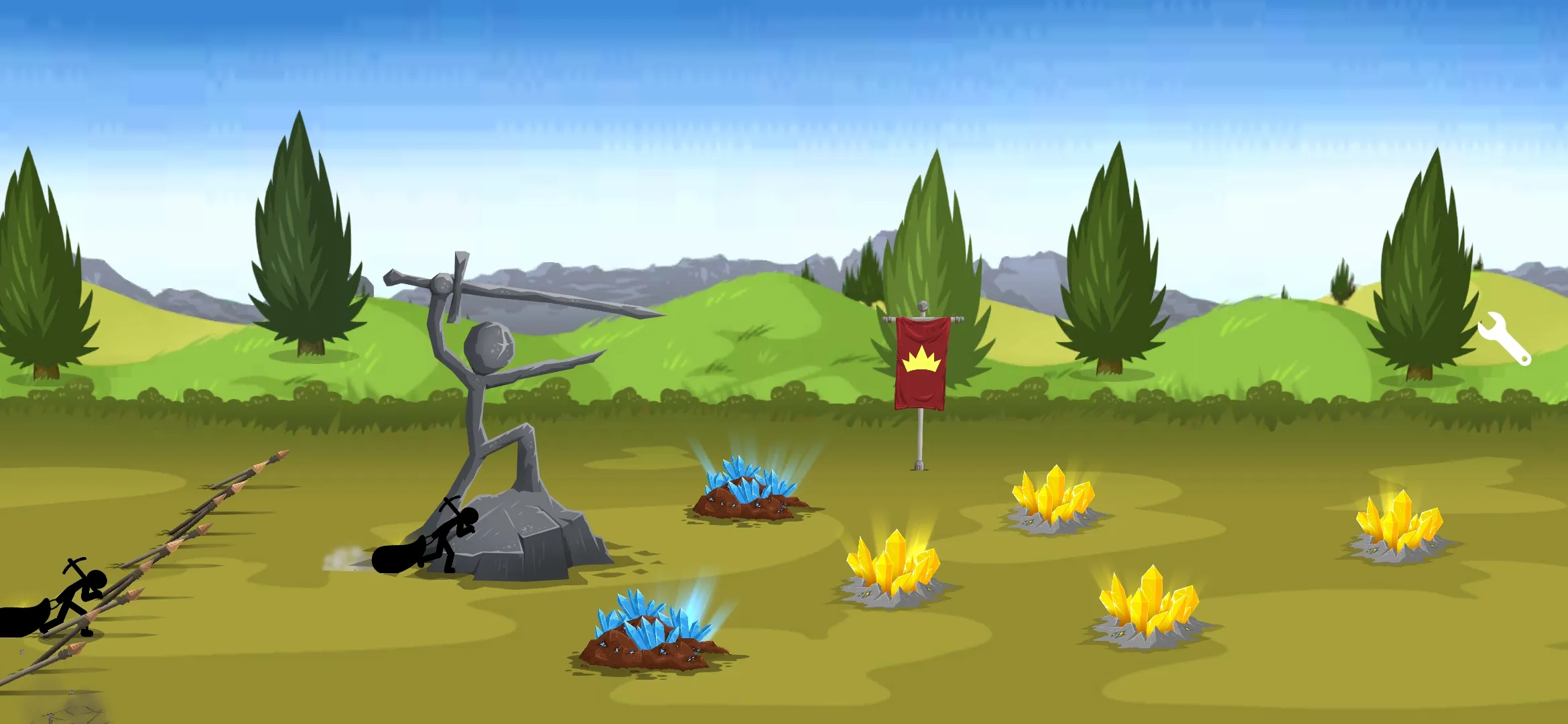 火柴人戰(zhàn)爭遺產(chǎn)3劍鐮合空版截圖