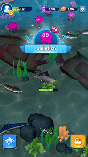 鯊魚(yú)進(jìn)化吞噬與成長(zhǎng)截圖