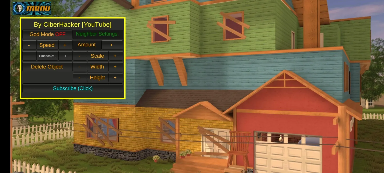 憤怒的鄰居黑客菜單版截圖