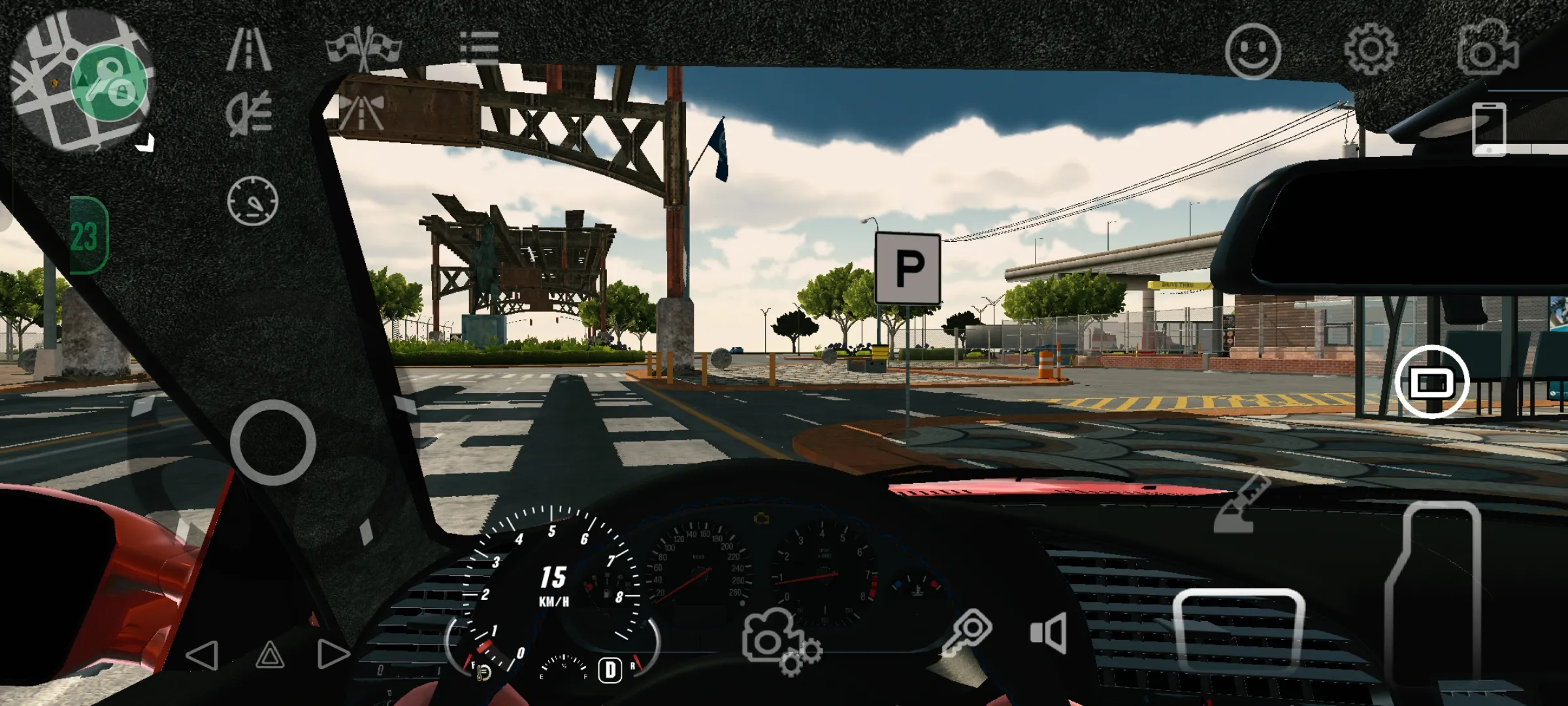 手动挡停车场内饰版截图