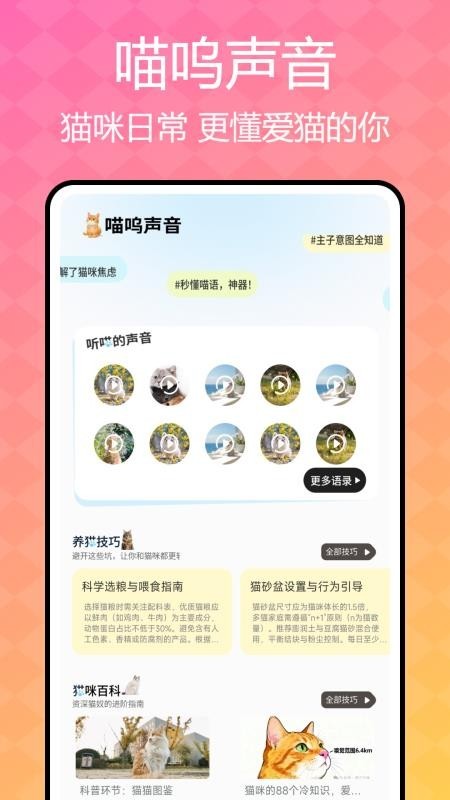 猫咪语言翻译器截图