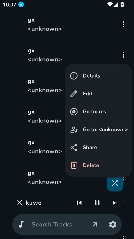 可耐音乐播放器截图