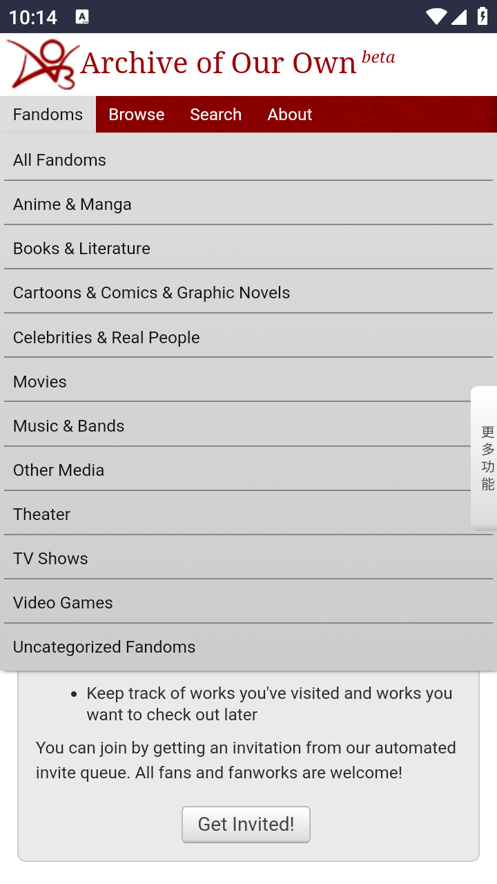 ArchiveofOurOwn截图